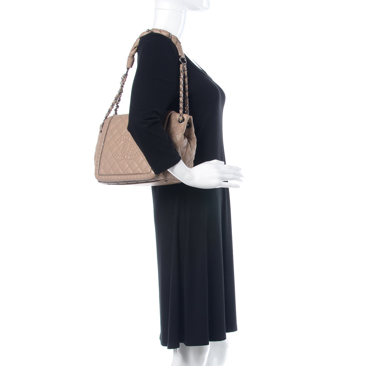 Chanel Calfskin Quilted Istanbul Accordion Flap Beige 2 of 8