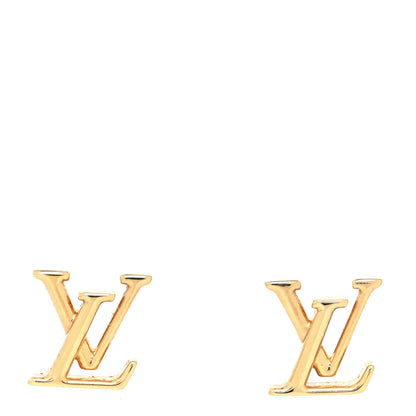 Louis Vuitton Metal LV Iconic Earrings Gold 1 of 5