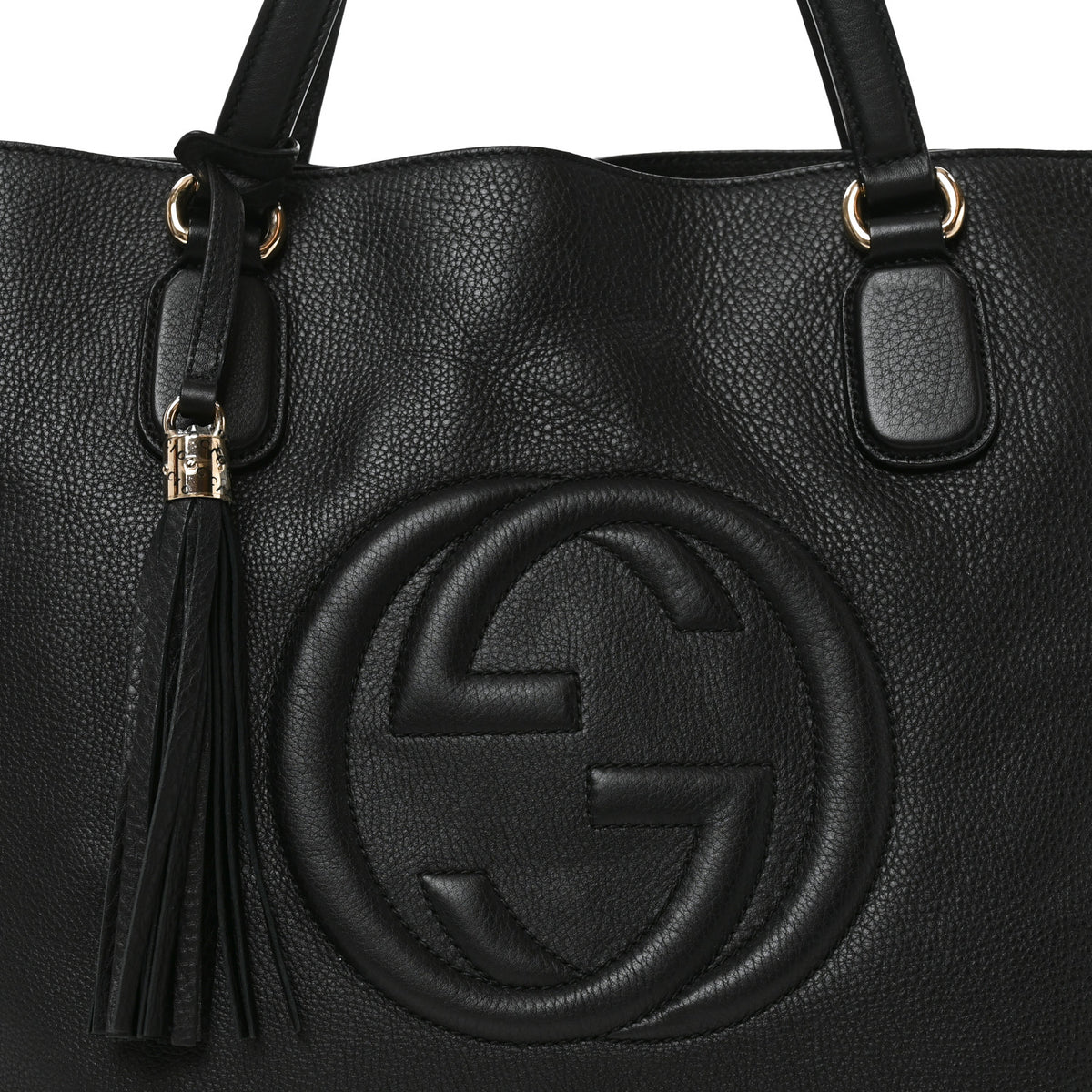 Gucci Cellarius Calfskin Large Soho Working Tote Black 8 of 10