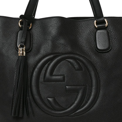 Gucci Cellarius Calfskin Large Soho Working Tote Black 8 of 10