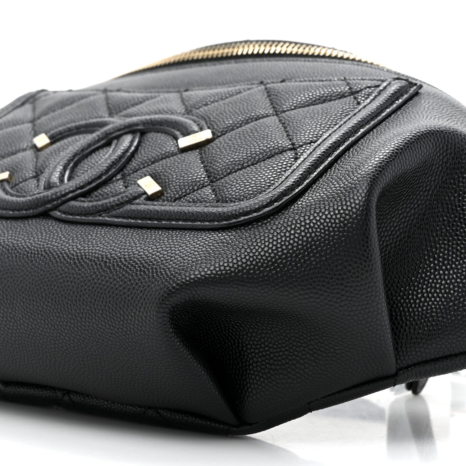 Chanel Caviar Quilted Filigree Waist Bag Black 10 of 10