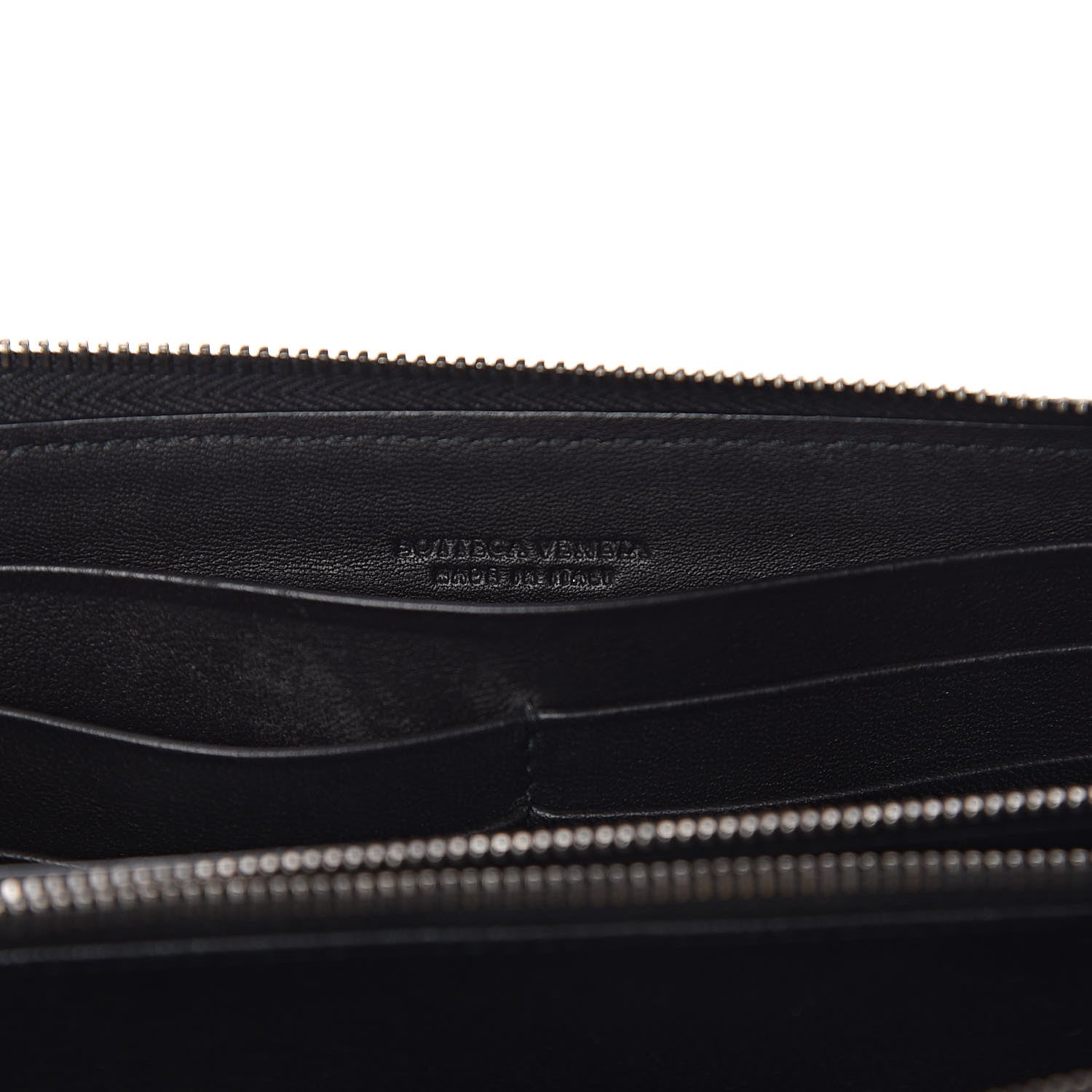 Bottega Veneta Nappa Intrecciato Zip Around Wallet Black 6 of 9