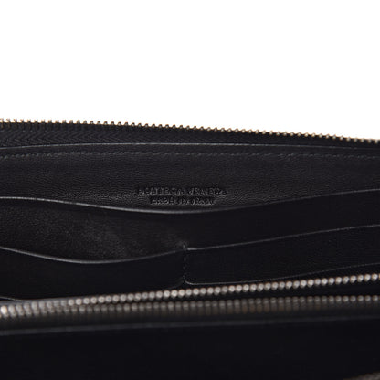 Bottega Veneta Nappa Intrecciato Zip Around Wallet Black 6 of 9