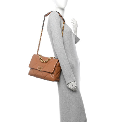 Chanel Lambskin Quilted Large Chanel 19 Flap Brown 2 of 11