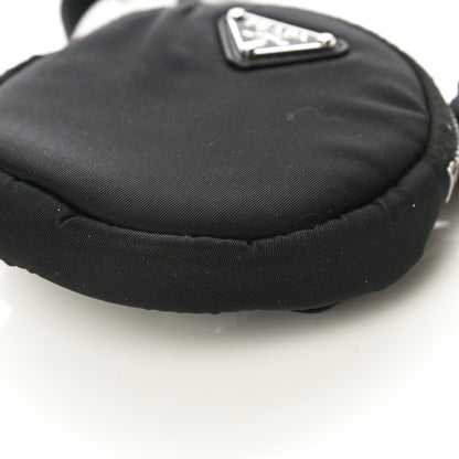 Prada Nylon Mini Round Coin Purse Black 11 of 12