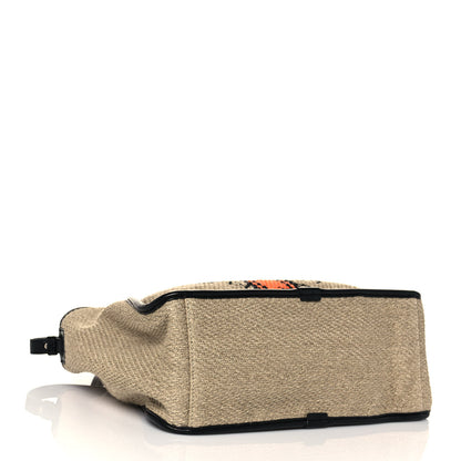 Stella McCartney Linen Striped Mini Logo Crossbody Natural 4 of 12