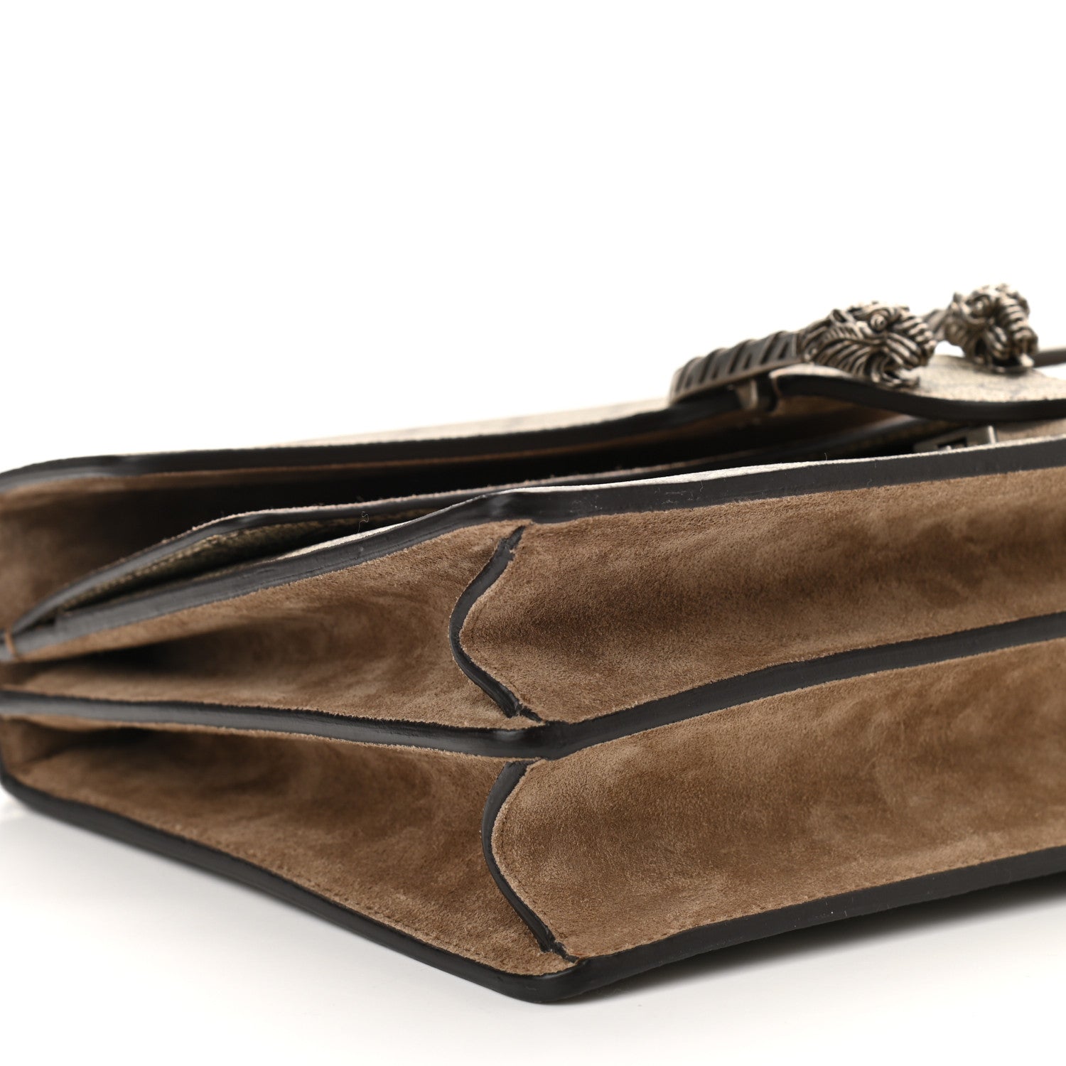 Gucci GG Supreme Monogram Medium Dionysus Shoulder Bag Taupe 9 of 12