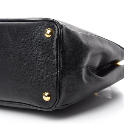 Prada Saffiano Small Galleria Double Zip Tote Black 7 of 11