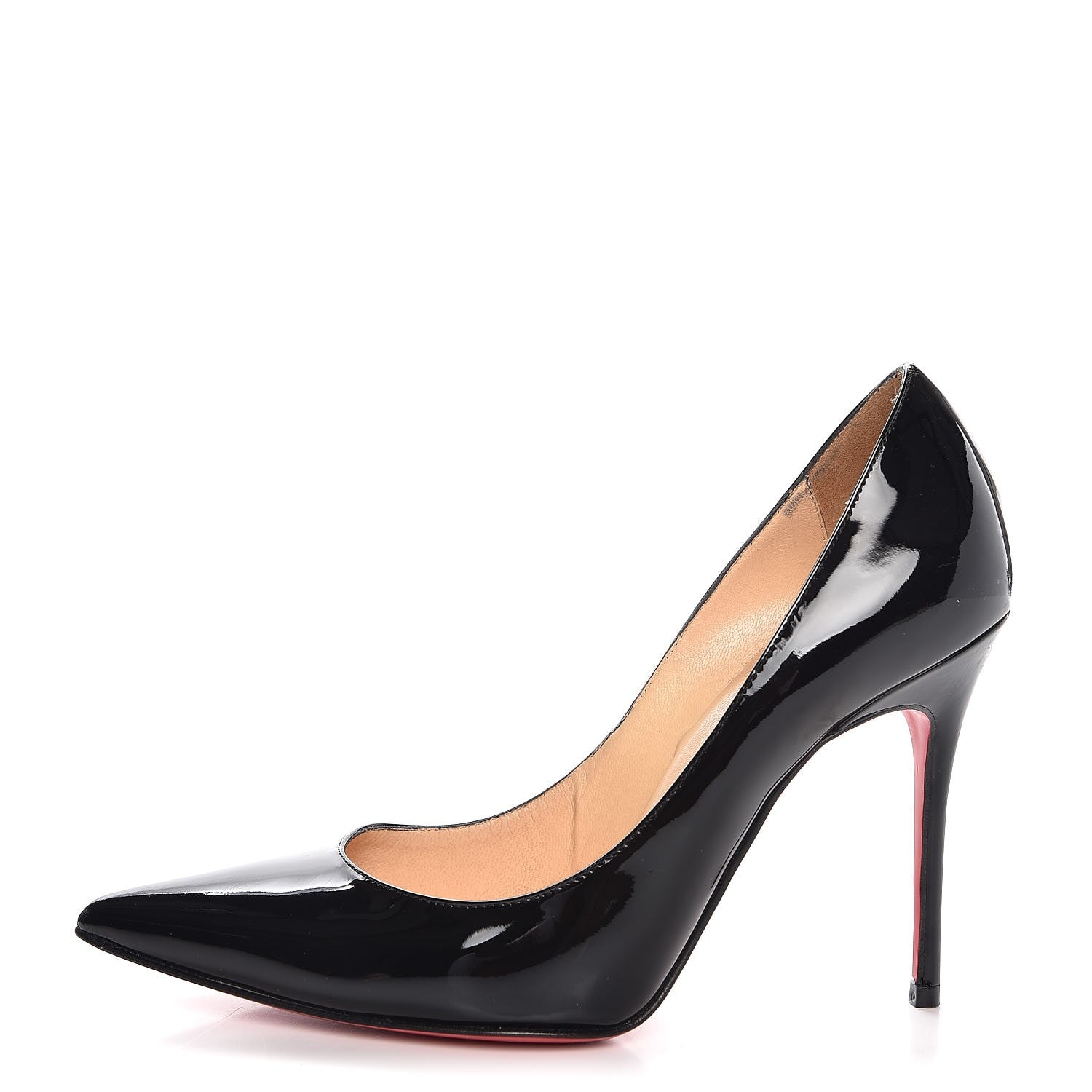 Christian Louboutin Patent Decollete 554 100 Pumps 35 Black 1 of 9