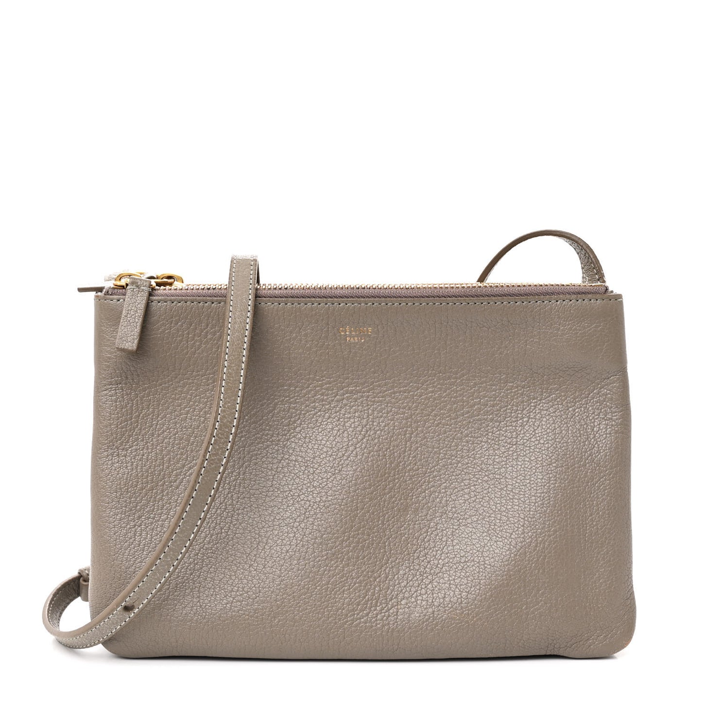 Lambskin Small Trio Crossbody Bag Smoke