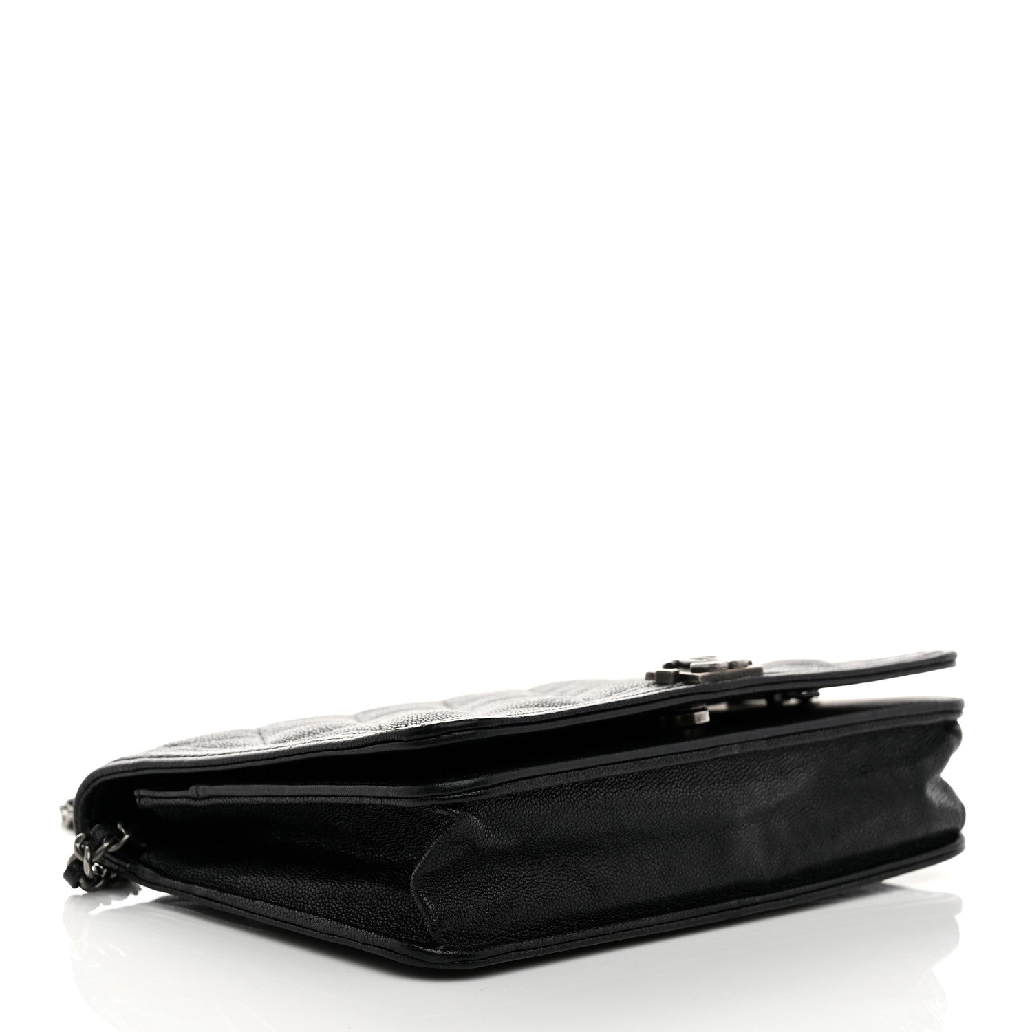 Chanel Caviar Quilted Boy Wallet On Chain WOC Black 4 of 11