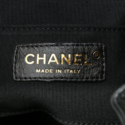 Chanel Glazed Aged Calfskin Quilted Small Duma Drawstring Backpack Black 6 of 10