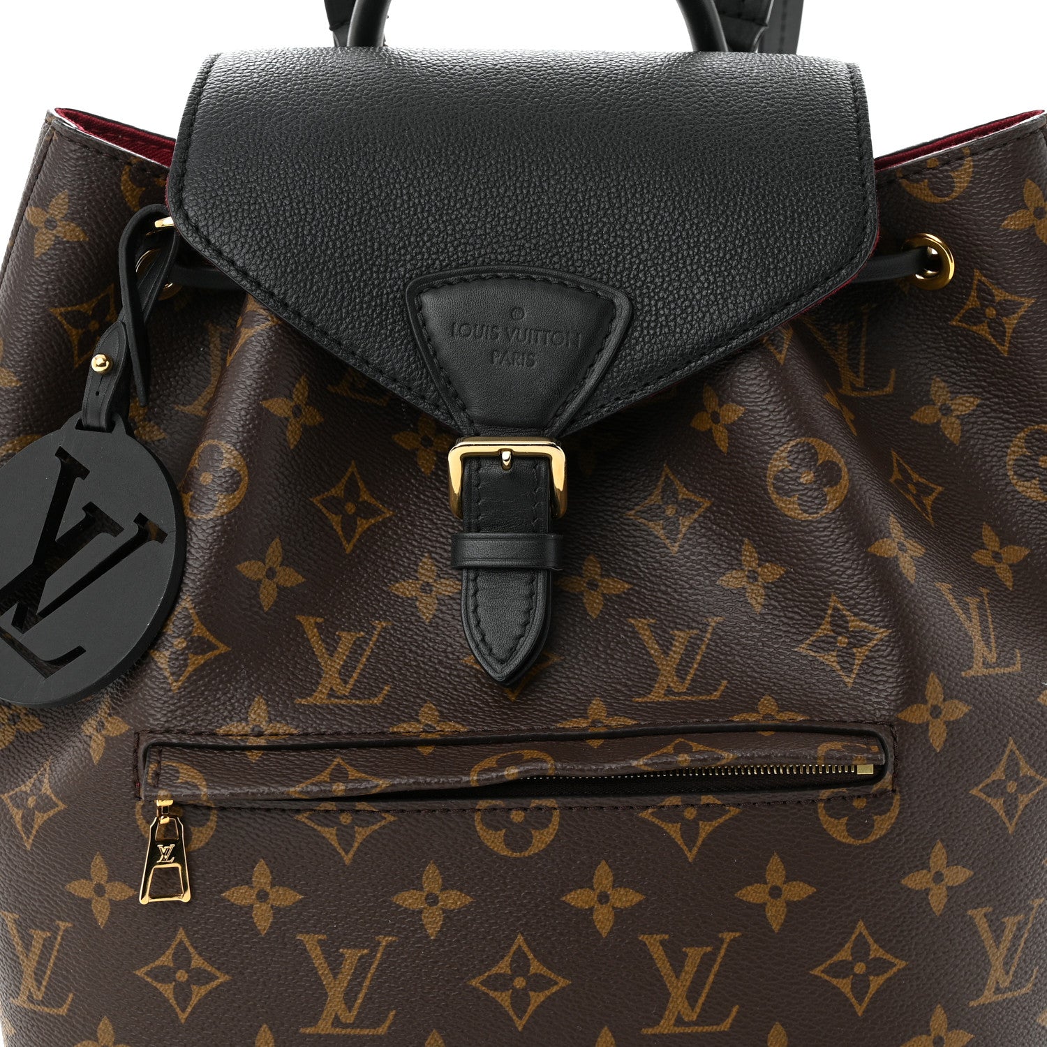 Louis Vuitton Monogram Montsouris PM Black 8 of 15