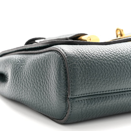 Mulberry Small Classic Grain Calfskin Small Lily Flap Dark Green 8 of 9