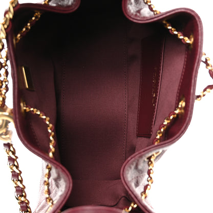 Chanel Goatskin Quilted Small Chanel 25 Handbag Dark Burgundy 5 of 10