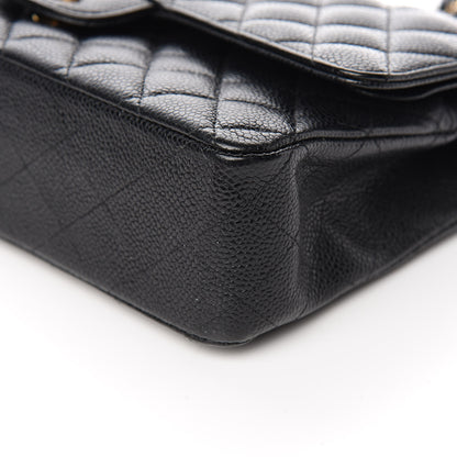 Chanel Caviar Quilted Medium Double Flap Black 9 of 12