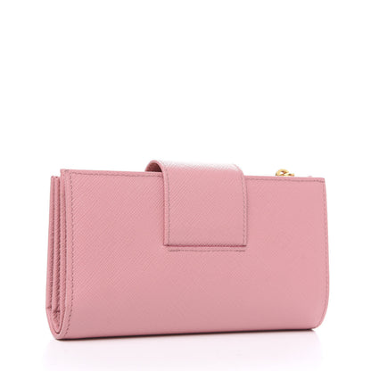 Prada Saffiano Metal Tab Wallet Petalo 2 of 6