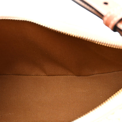 Celine Canvas Calfskin Ava Triomphe Shoulder Bag White 5 of 11