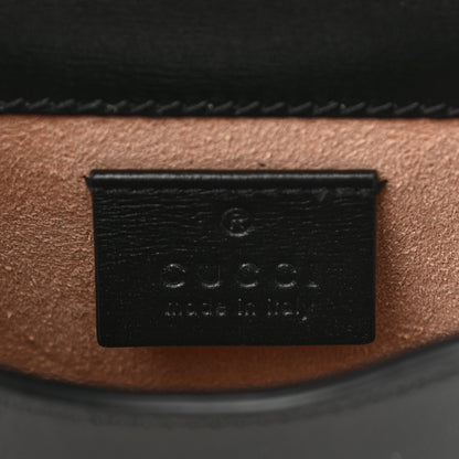 Gucci Boarded Plutone Calfskin Mini Horsebit 1955 Crossbody Bag Black 6 of 12