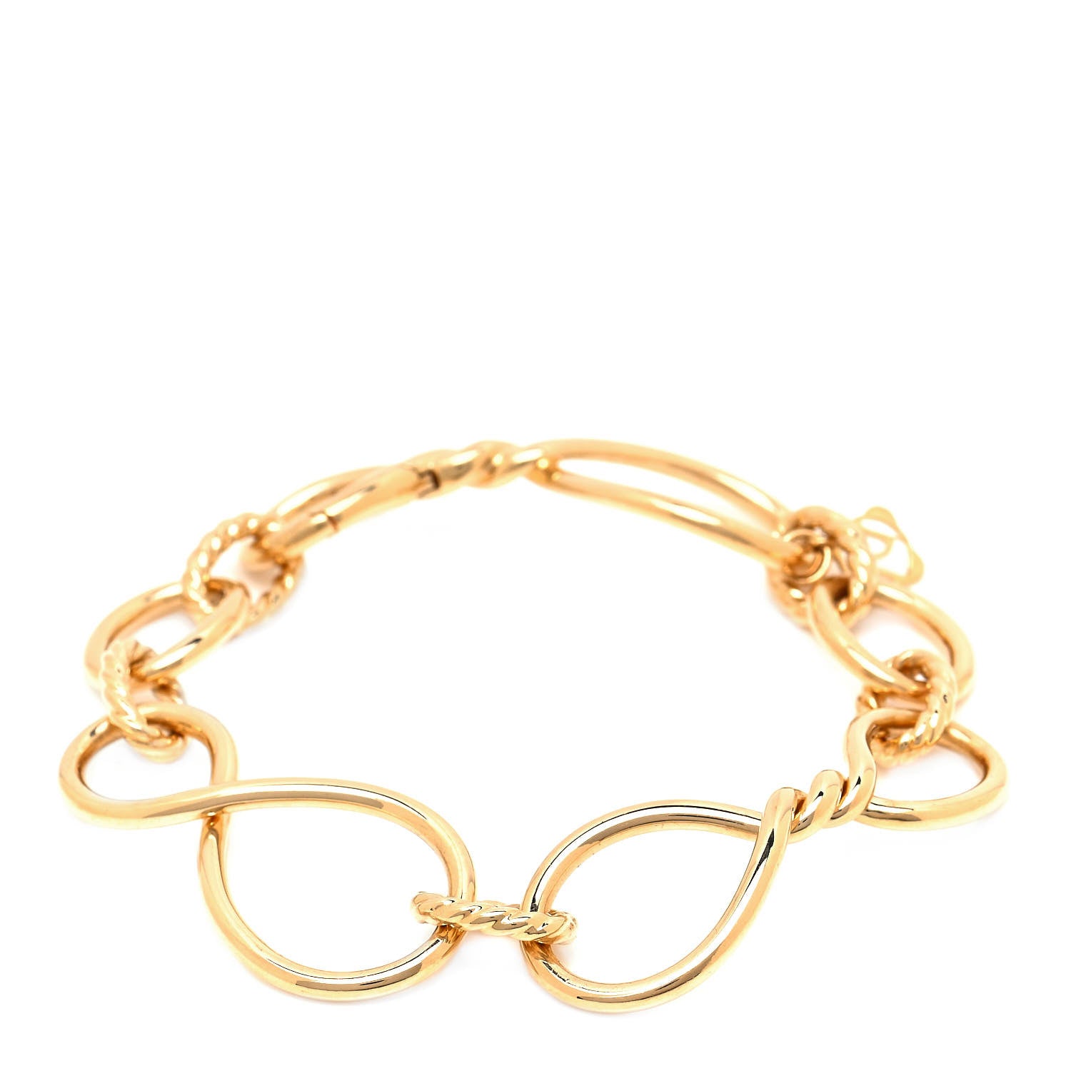 David Yurman 18K Yellow Gold Continuance Link Bracelet 1 of 5