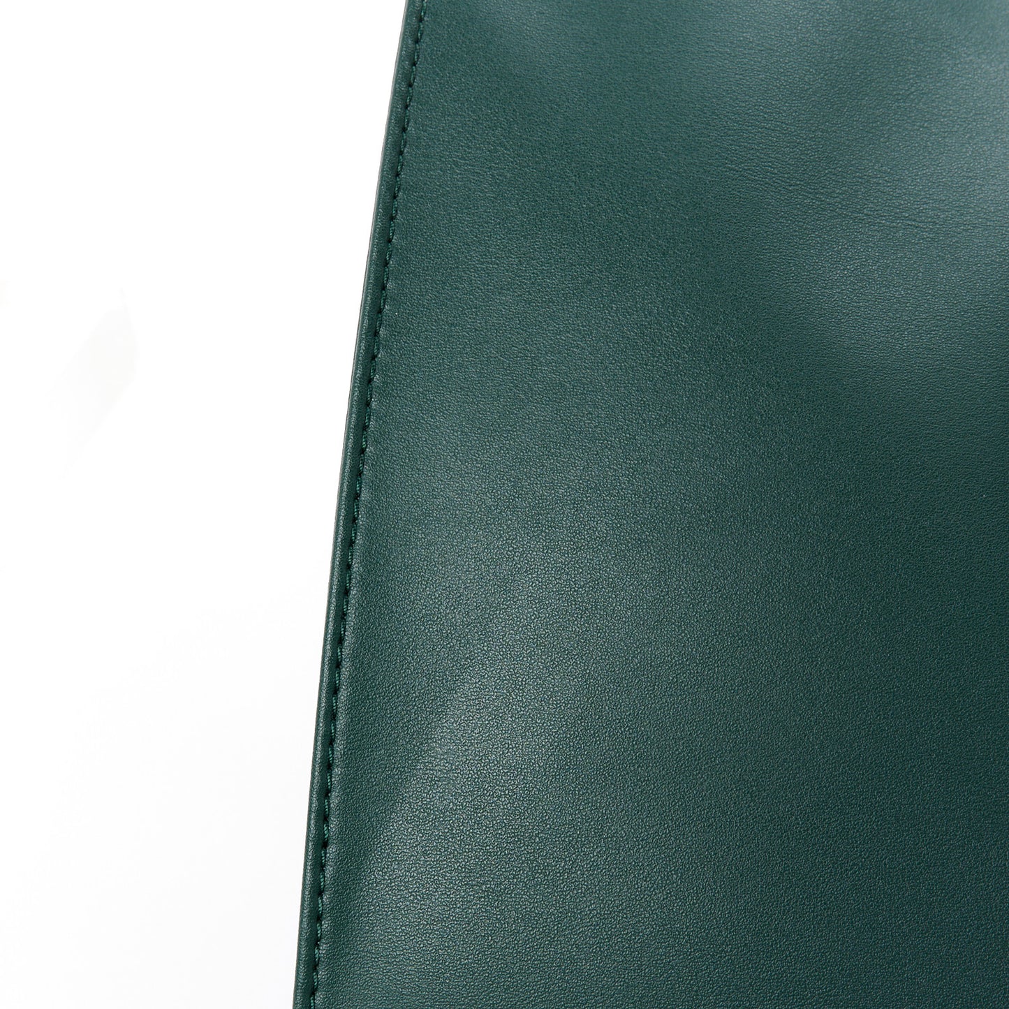 Vegan Leather Medium Shopping Bag Dark Olive