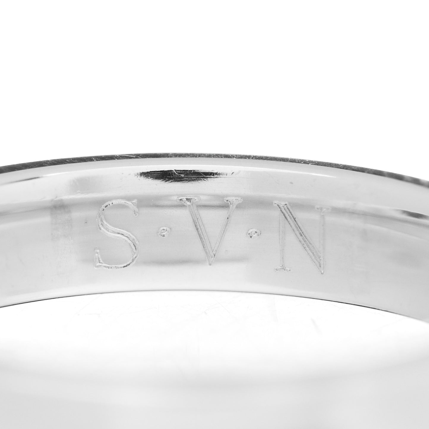 Sterling Silver Narrow 1837 Band Ring 54 7