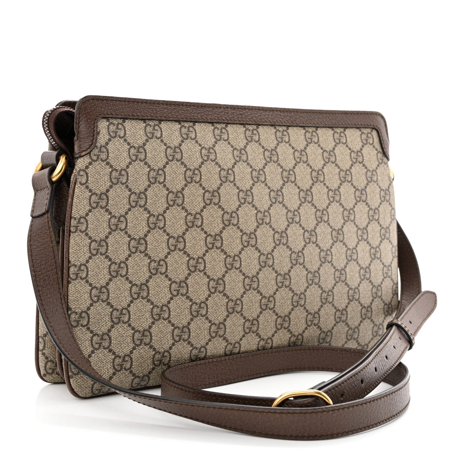 Gucci GG Supreme Monogram Web Medium Ophidia Shoulder Bag Beige New Acero 3 of 12