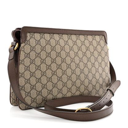 Gucci GG Supreme Monogram Web Medium Ophidia Shoulder Bag Beige New Acero 3 of 12