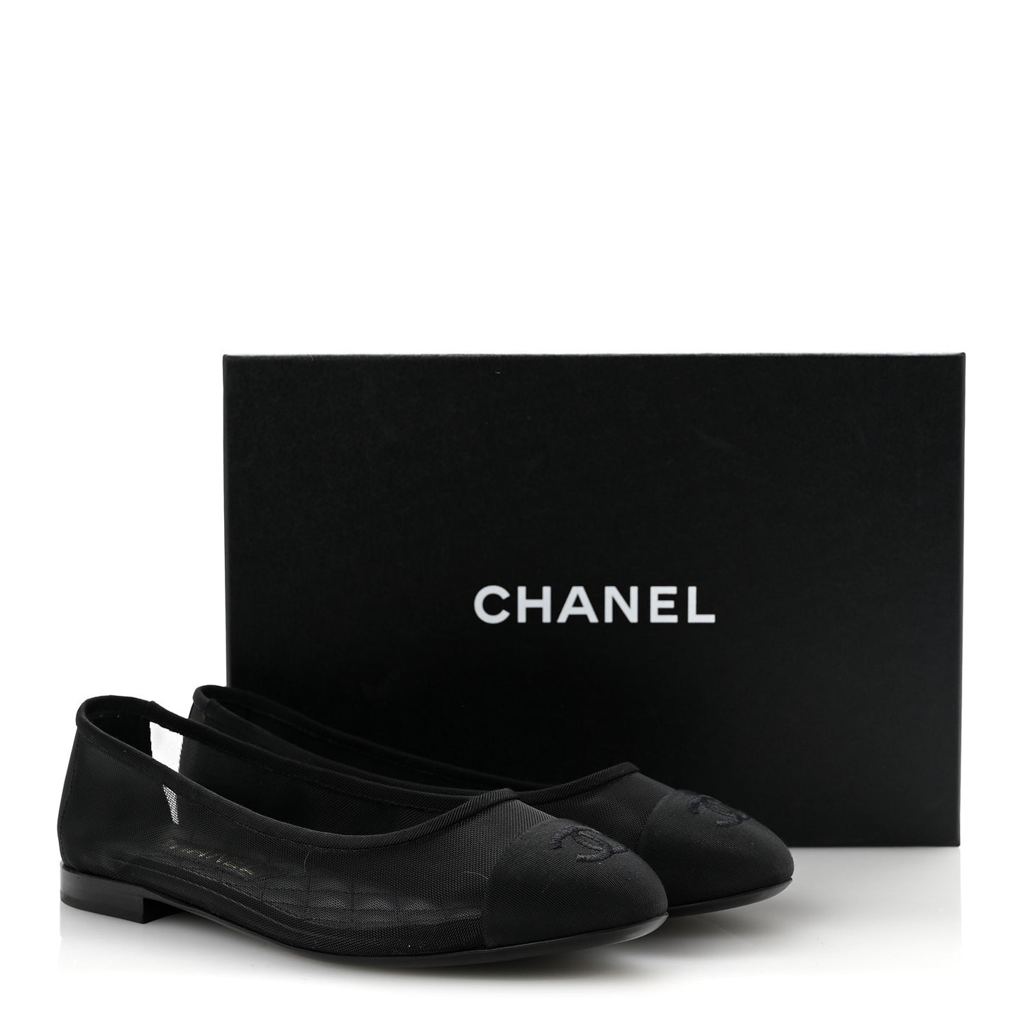 Mesh CC Ballerina Flats 38.5 Black
