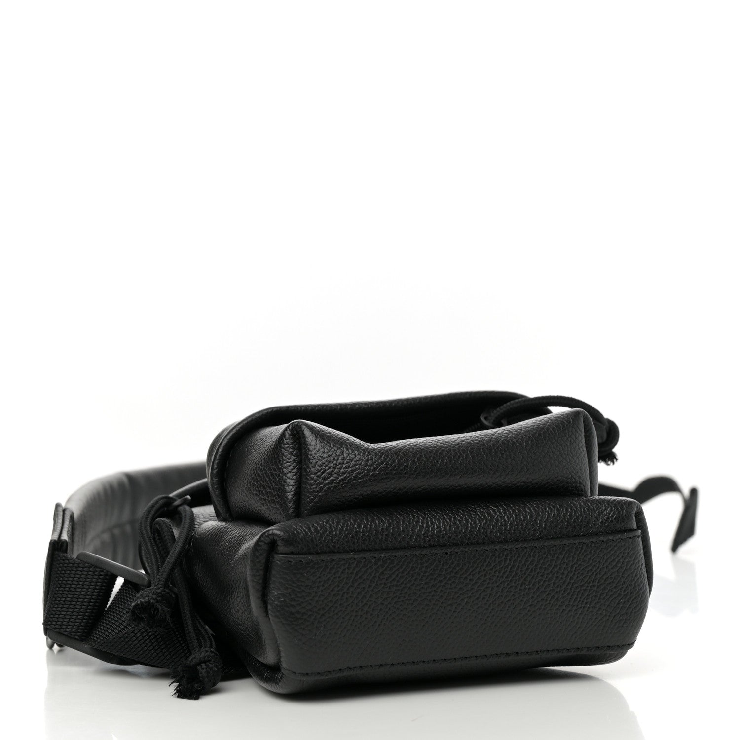 Balenciaga Grained Calfskin Mini Explorer Crossbody Backpack Black 4 of 10