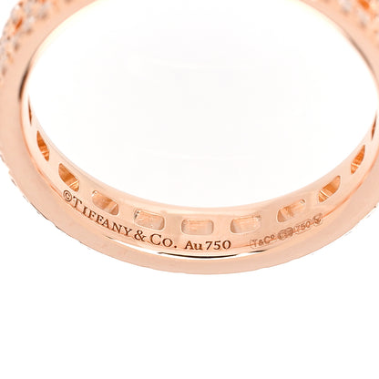 Tiffany 18K Rose Gold Diamond Narrow T True Band Ring 47 4.25 4 of 4