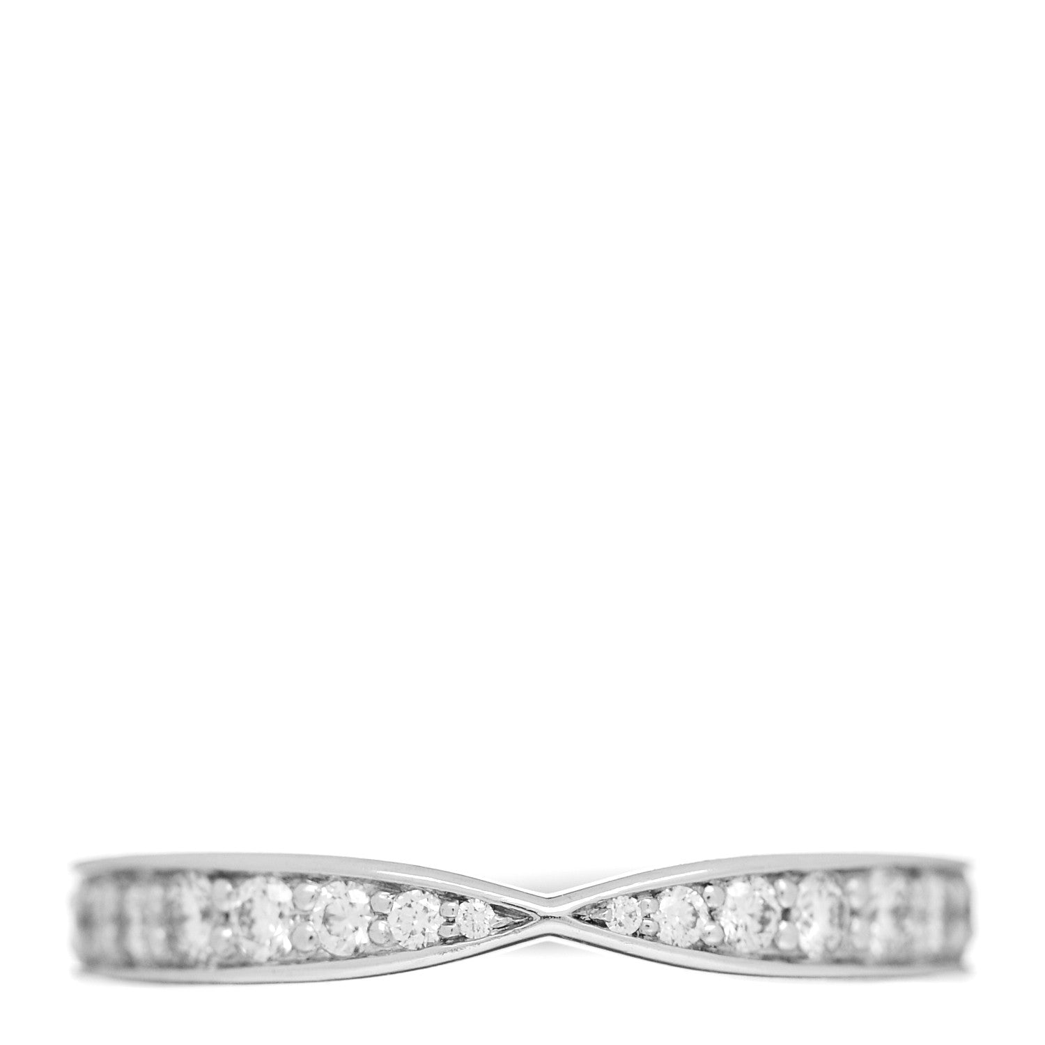 Tiffany Platinum Diamond Harmony Bead-Set Band Ring 47 4 1 of 5
