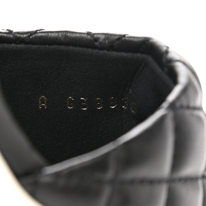 Chanel Lambskin Quilted Textured CC Mules 41 Black 8 of 9