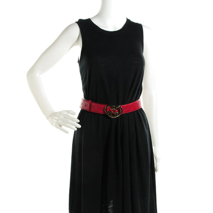 Gucci Guccissima Lovely Heart GG Belt 85 34 Peonia Flower 2 of 6