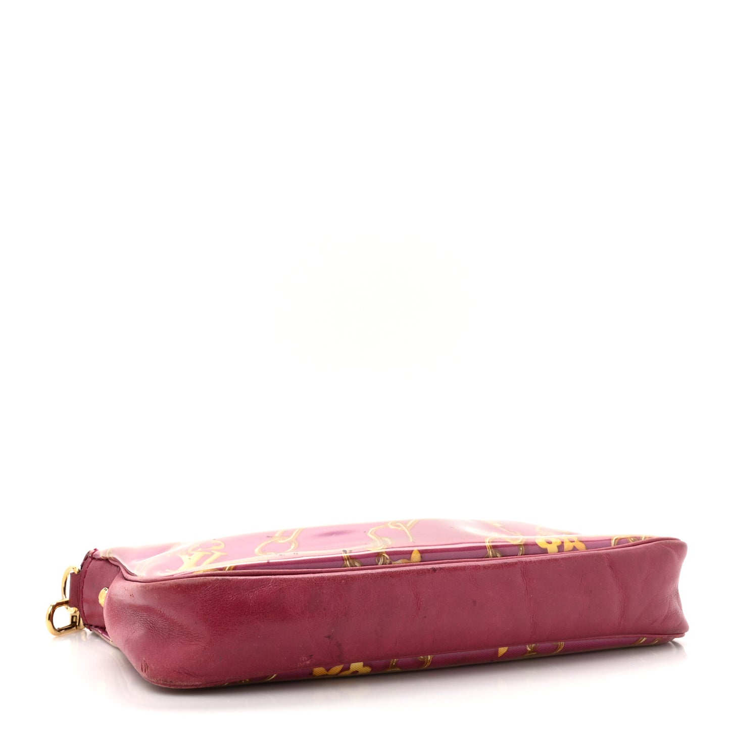 Monogram Charms Pochette Accessories Bag Fuchsia
