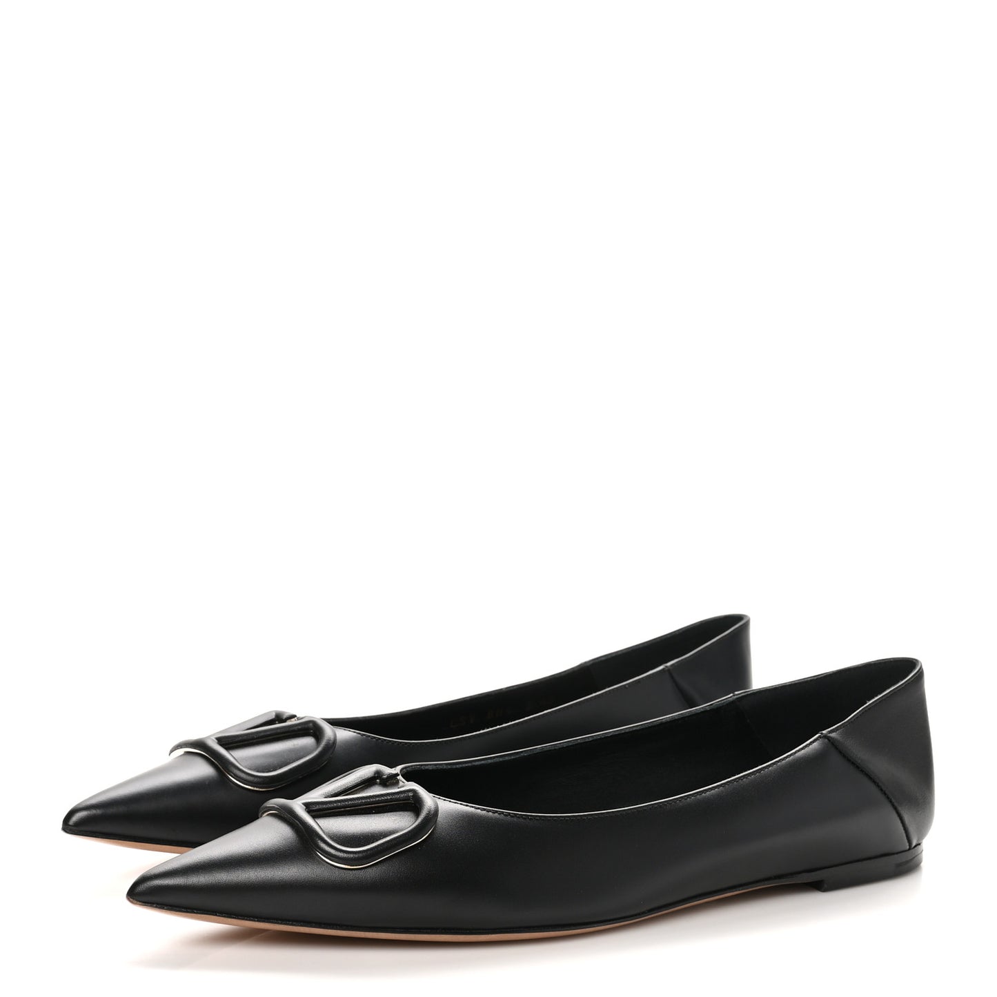 Nappa Vlogo Flats 40 Black