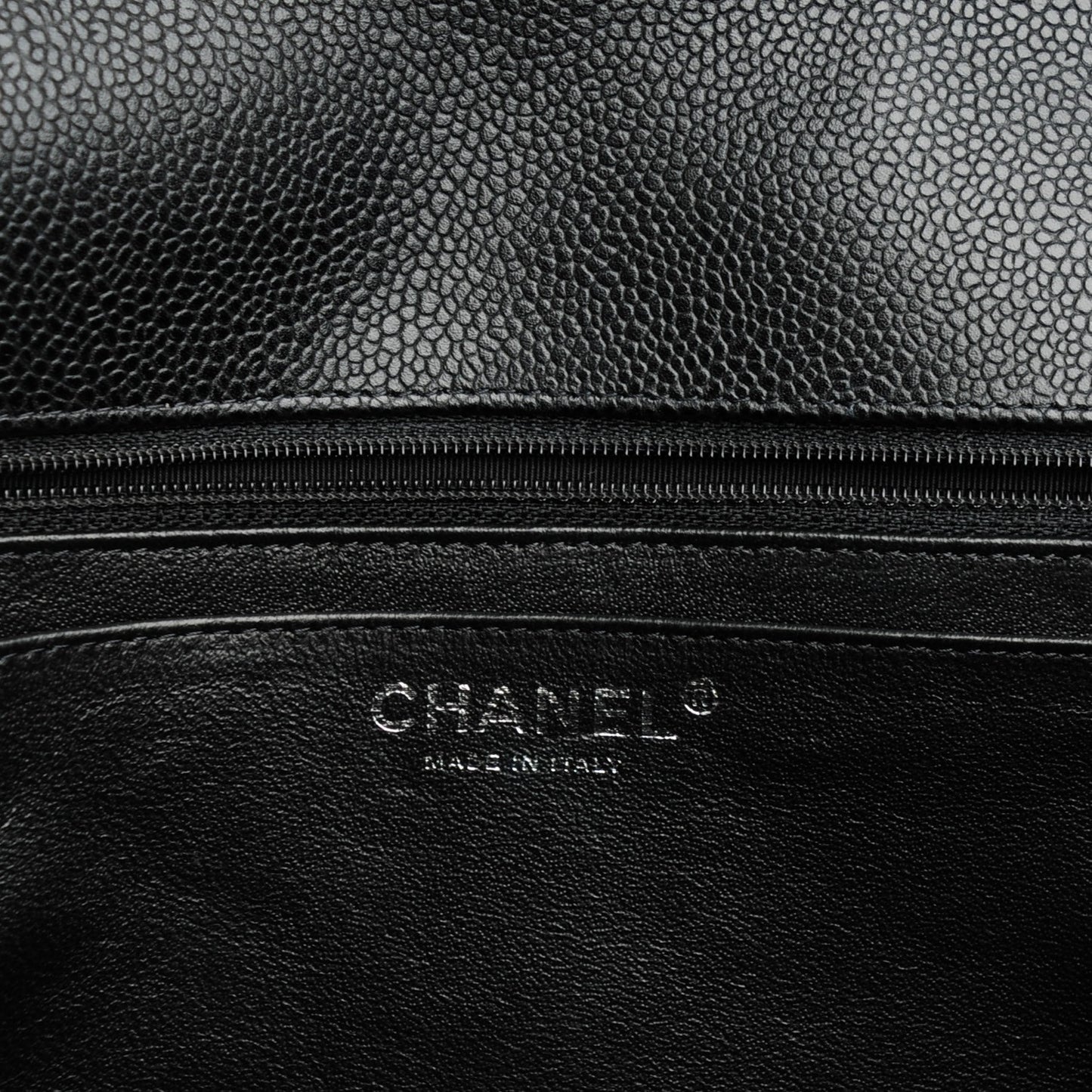 Caviar Quilted Maxi Single Flap Black