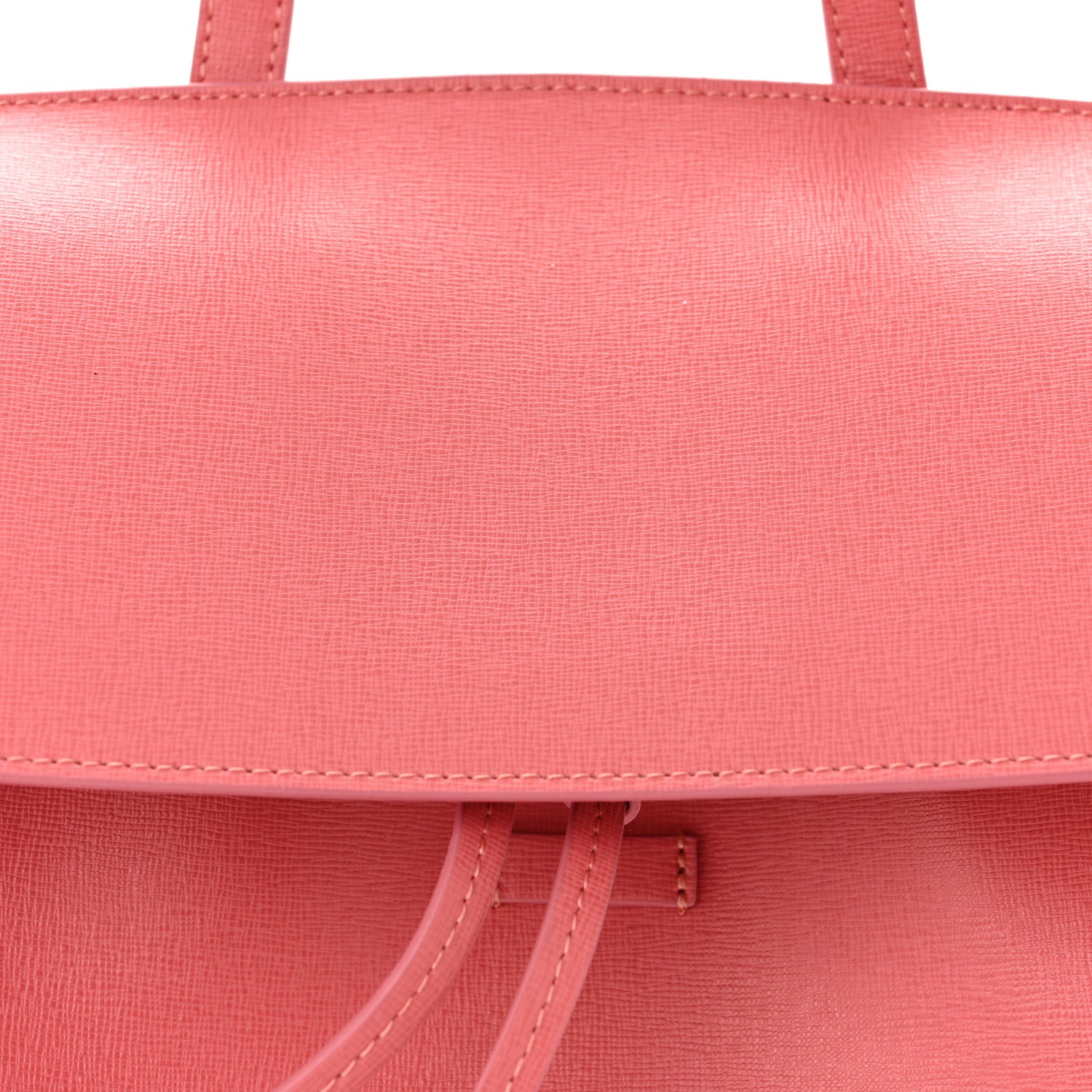Mansur Gavriel Saffiano Mini Lady Bag Blush 8 of 11