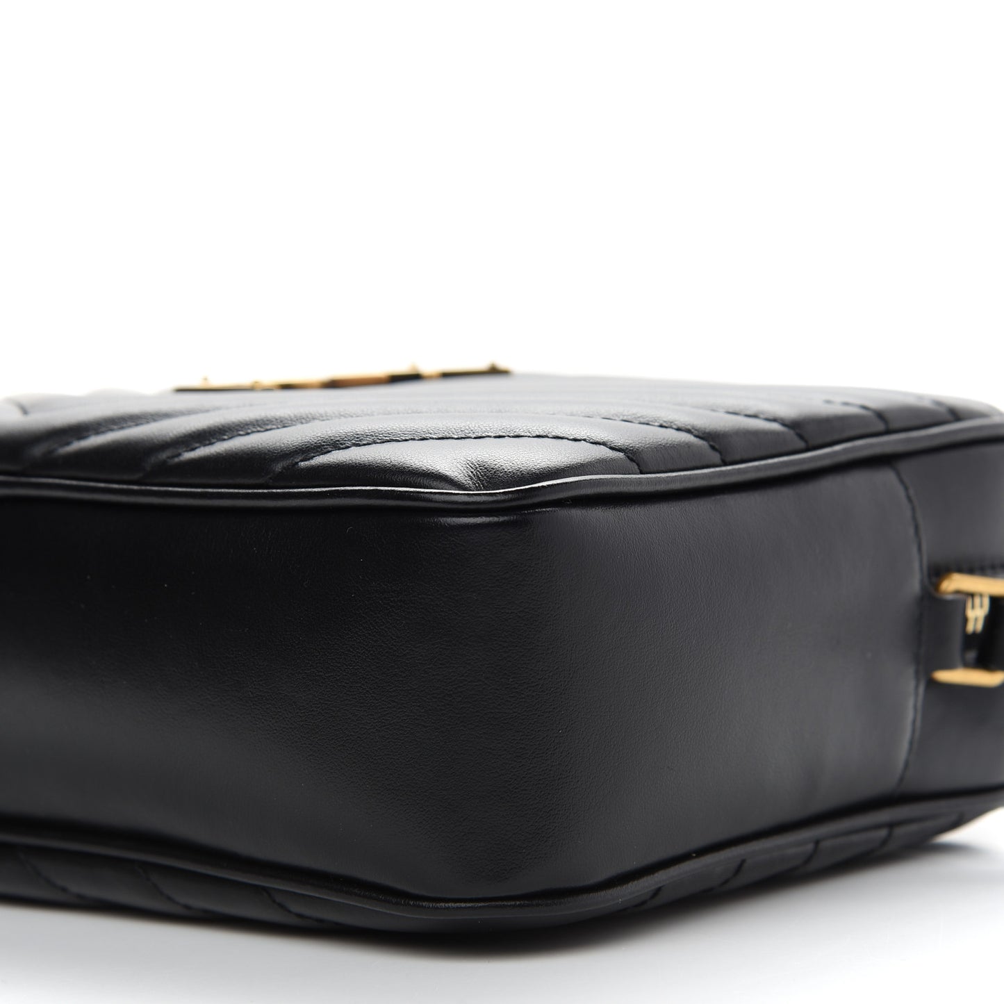 Calfskin Matelasse Monogram Lou Camera Bag Black