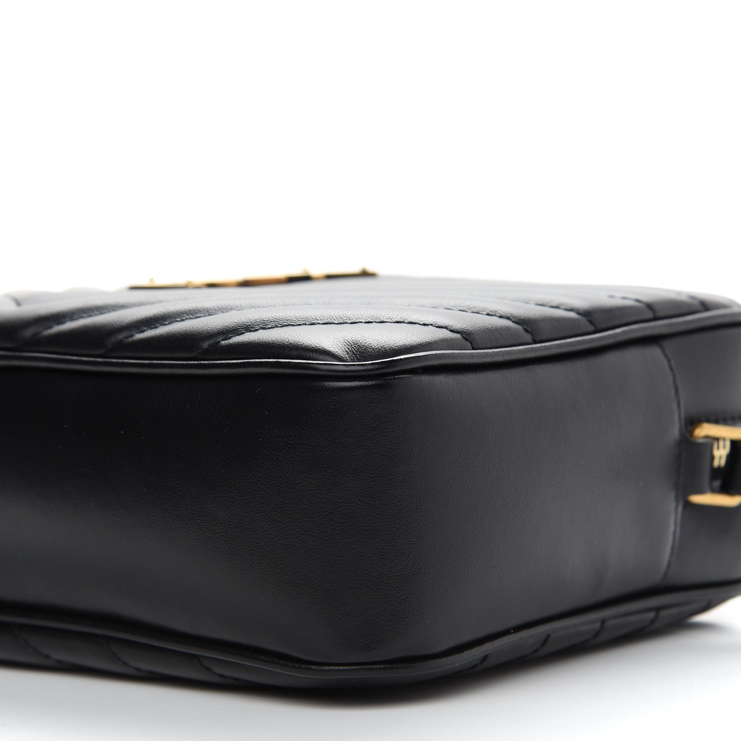 Saint Laurent Calfskin Matelasse Monogram Lou Camera Bag Black 9 of 9