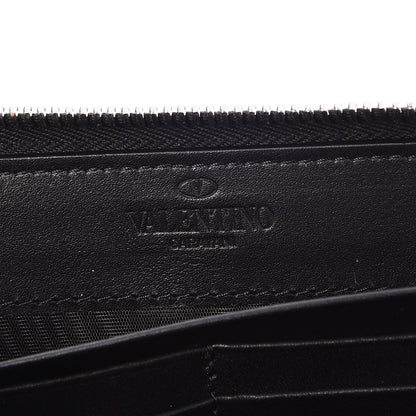 Valentino Garavani X JAMIE REID Cotton Canvas Zip Around Wallet Black 6 of 9