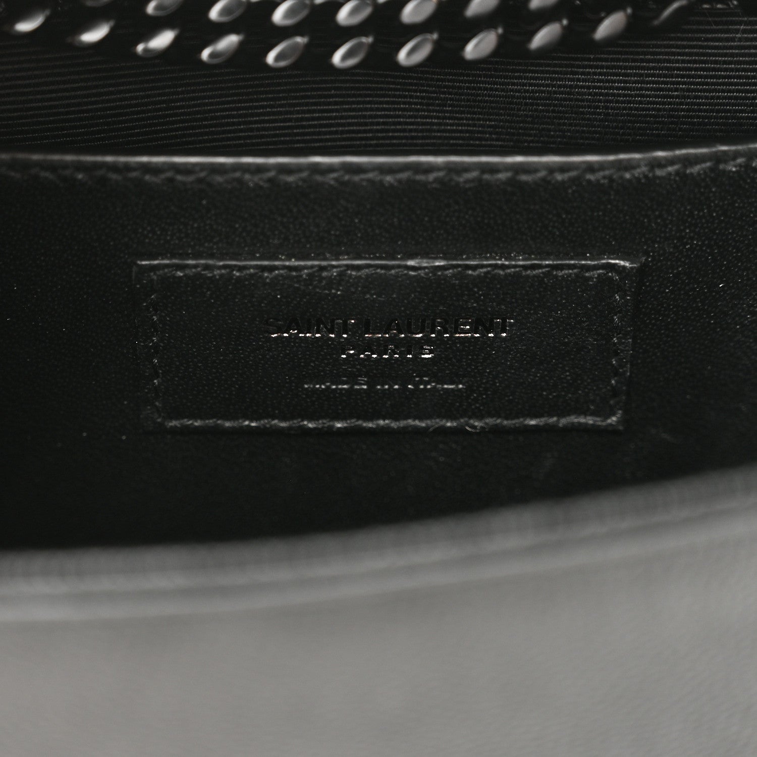 Saint Laurent Grain De Poudre Small Monogram Monochrome Kate Satchel Black 6 of 9
