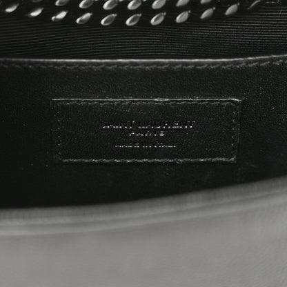 Saint Laurent Grain De Poudre Small Monogram Monochrome Kate Satchel Black 6 of 9