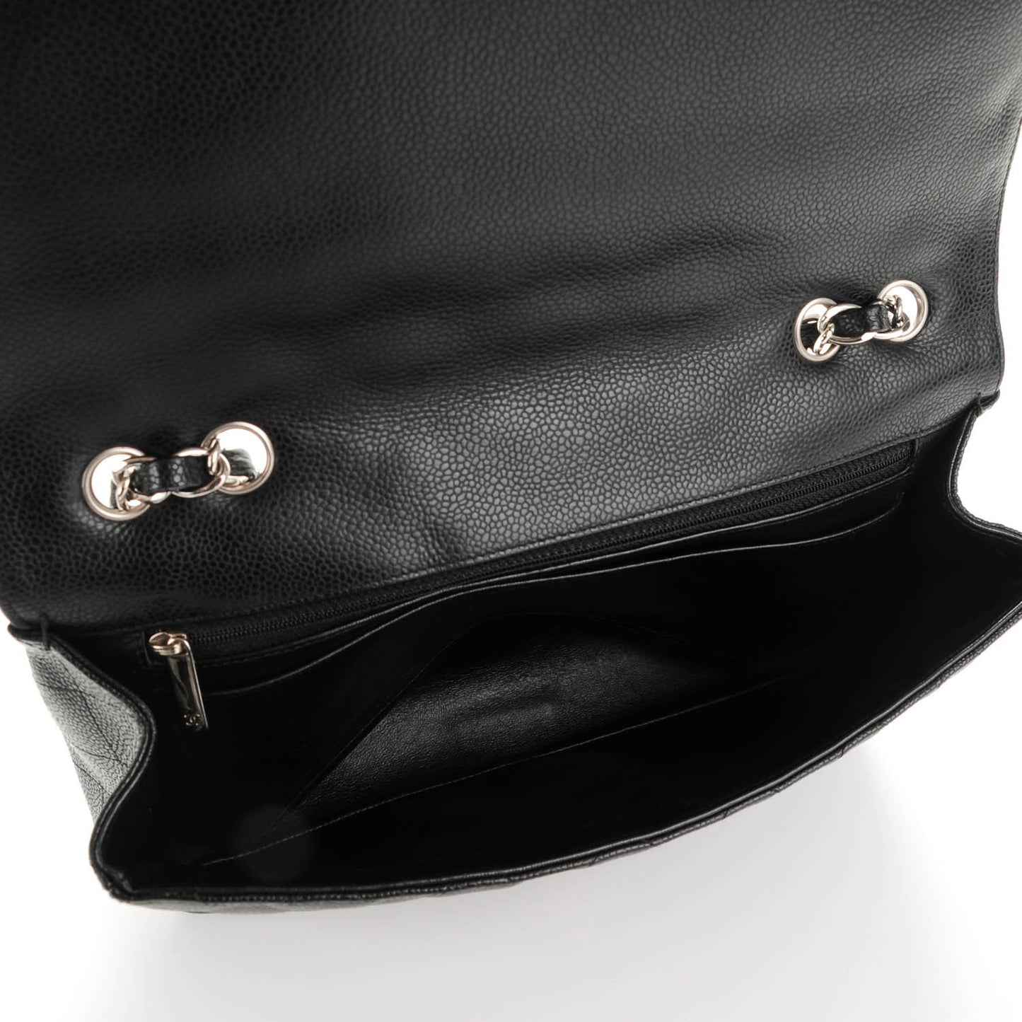 Caviar Quilted Jumbo Single Flap Black