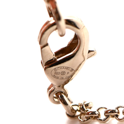 Chanel CC Heart Chain Pendant Necklace Gold 5 of 5