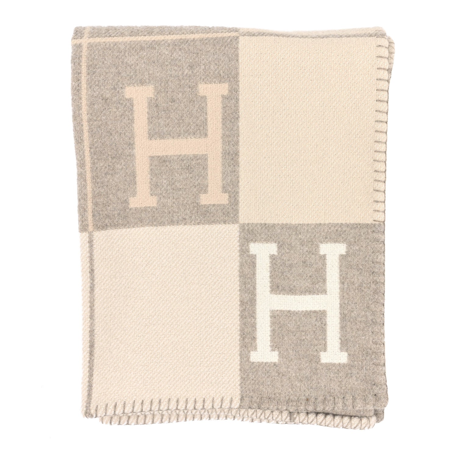 Hermes Wool Cashmere Avalon III Blanket Coco Camomille 1 of 3