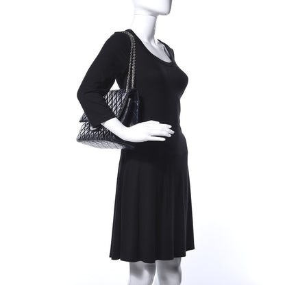 Chanel Glazed Calfskin Quilted Surpique 2.55 Reissue Flap Navy 2 of 18