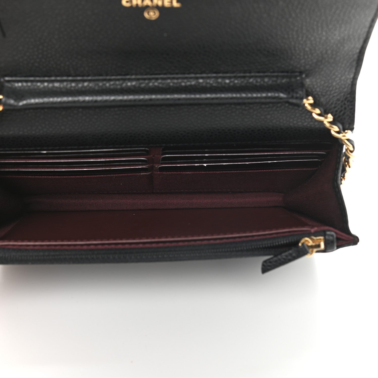 Chanel Caviar Quilted Wallet On Chain WOC Black 5 of 10