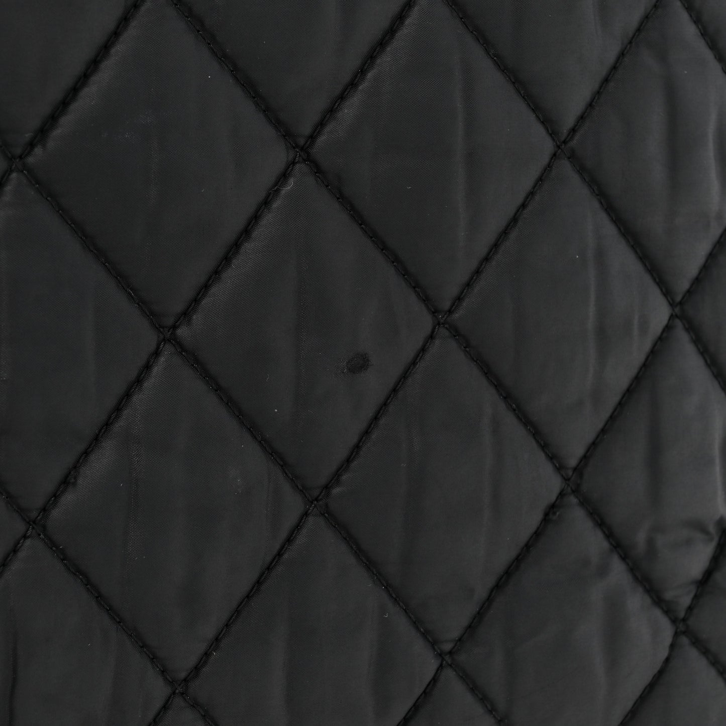 Nylon Quilted Large Coco Cocoon Tote Black