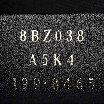 Fendi Glazed Fabric Vitello Century FF 1974 Stamp Patch Mini Backpack Mogano Panna Black 8 of 9